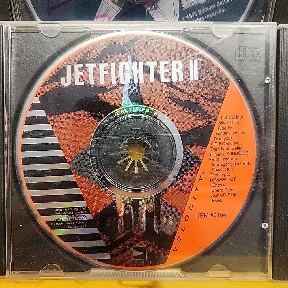 Lot Of 4 Vintage Fighter Flight Simulation PC CD-ROM Video Games DISC Only